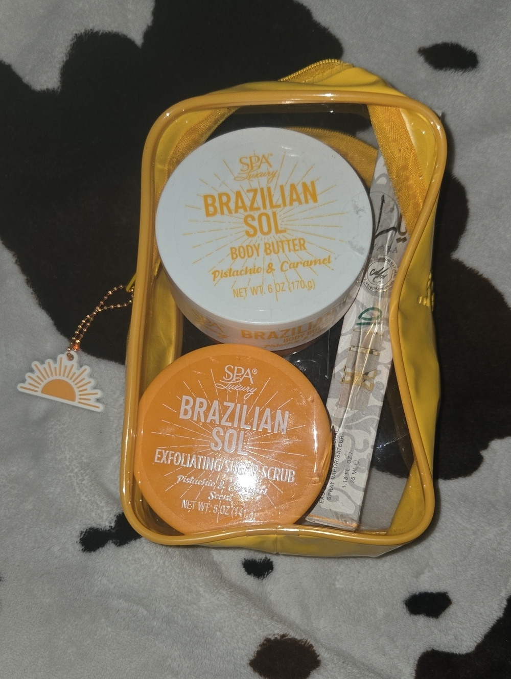 Pistachio & Caramel Body Butter & Exfoliating Scrub - Yellow